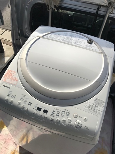 ネット決算不可。2017年製東芝洗濯乾燥機マジックドラム容量8キロ美品。千葉県内配送無料。設置無料。