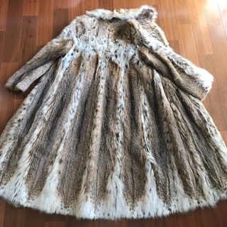 リンクスキャット毛皮ロングコート