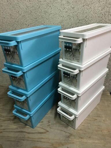 プラスチック製 Cd収納ケース メディアコンテナ Dsソフト 8個セット 幅16 7cm 奥行44 9cm 高さ16 4cm とも 鴻池新田の収納 家具 Cd Dvdラック の中古あげます 譲ります ジモティーで不用品の処分