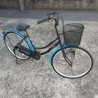 ブラヴォ自転車 ママチャリ 26インチ 黒/青