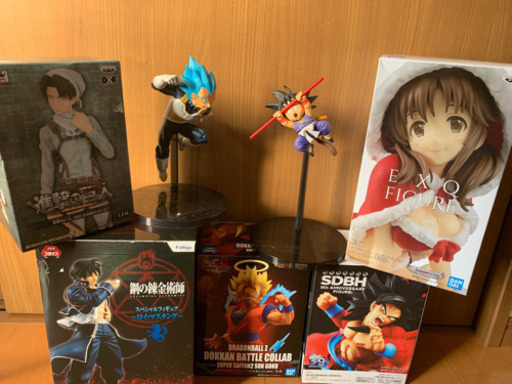 ドラゴンボール 鋼の錬金術師 進撃の巨人フィギュア7種セット たけたけ 西小山のおもちゃの中古あげます 譲ります ジモティーで不用品の処分