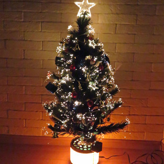 クリスマスツリー　OHM製ファイバーツリー　８０ｃｍ　【おまけ付き】
