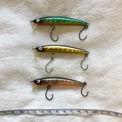 ミノー ルアー クランク 渓流 ネイティブトラウト エリアトラウト 釣り 菅釣り 中古 大物釣り 大物狙い 管理釣り場 針付き 3点セット Komiyoshi 南町田グランベリーパークのその他の中古あげます 譲ります ジモティーで不用品の処分