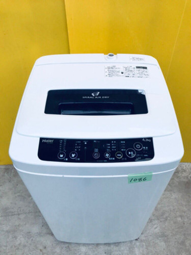 ②1086番 Haier✨全自動電気洗濯機✨JW-K42H‼️