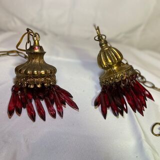 壁付アンティークレッド照明