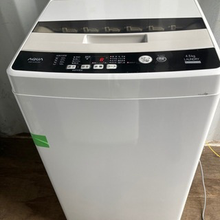 1017-2 AQUA 4.5kg 洗濯機 2017年製②