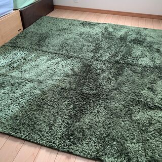 ラグマット【使用期間約1年、200×200cm、滑り止め加工、床...