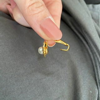 金×パール イヤリング