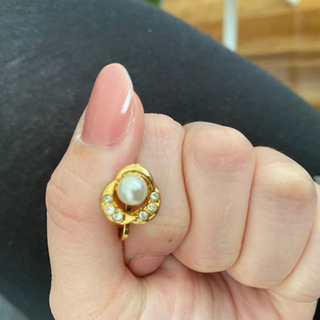 金×パール イヤリング