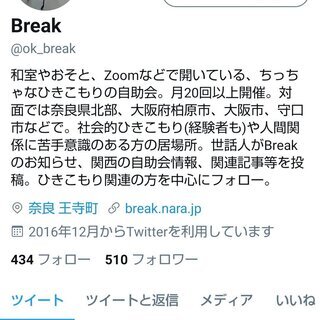 Break ～和室やおそと、Zoomでやってる、ひきこもりの自助会～【2020年12月の開催予定】 - 友達