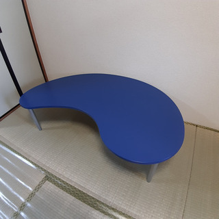 【ネット決済】新品未使用 お洒落なローテーブル ブルー