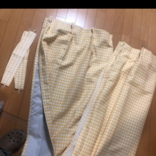 【ネット決済・配送可】2級遮光遮熱カーテン+レースカーテンセット