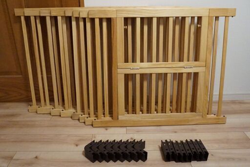 【美品】ベビーサークル_ハイタイプ_8枚+おまけ2枚付き