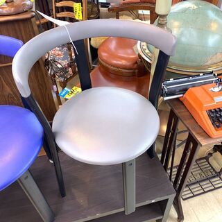 サークル チェア グレー 椅子 灰色 円形 インテリア カフェ ...