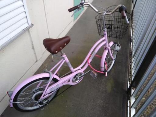 自転車　ギア付き６段　女性向け　鍵付き