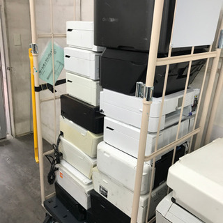 回収したインクジェットプリンター未チェック品ジャンク50台