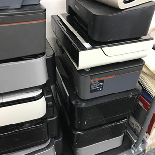 回収したインクジェットプリンター未チェック品ジャンク50台