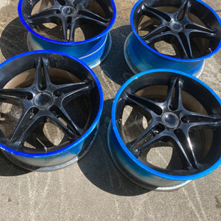 ヨコハマアドバンレーシング　AVS5 モデル5 アルミホイール4本セット　ドリフト等に