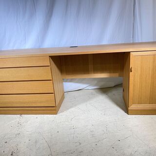 IDC大塚家具 デスク パソコンデスク 作業台 ナチュラル 中古品