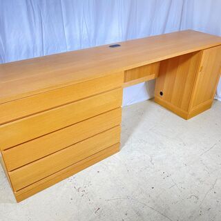 IDC大塚家具 デスク パソコンデスク 作業台 ナチュラル 中古品