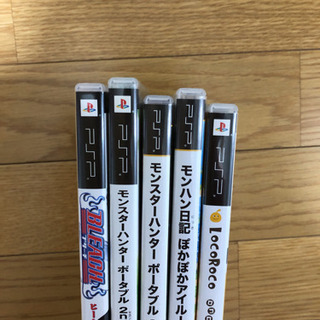 断捨離中　ＰＳＰ　ソフト５本 中古