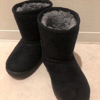 子ども冬用ブーツ　黒　14cm