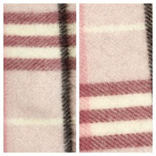 BURBERRY ピンク ストライプ マフラー BURBERRYバーバリーブルーレーベル ハウスチェック マフラー