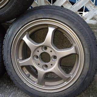 165-55R-14 スタットレスタイヤ＋アルミホイール 軽自動車用 中古