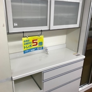 ?松田家具?2面レンジボード キッチン収納 大型家具 No1540