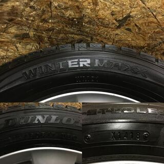 【DUNLOP WM01 215/60R17】スタッドレス【トヨタ エスティマ 純正ホイール 17インチ 7J5HPCD114.3+50】2018年製 バリ溝　(VTC314) クレジットカード QR決済可能 DUNLOP WM01 215/60R17】スタッドレス【トヨタ エスティマ 純正