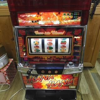 動作品 パイオニア ハナハナ-30 コイン不要機 台、設定キー付...