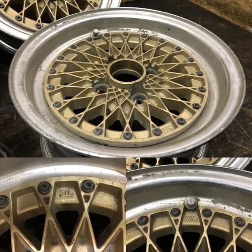ENKEI APACHE-Ⅳ エンケイ アパッチ メッシュ 社外ホイール 13インチ 4本 6J4HPCD100+18 旧車ホイール 当時物 希少　(VHH91) クレジットカード QR決済可能 ENKEI APACHE-Ⅳ エンケイ アパッチ メッシュ 社外ホイール 13インチ 4