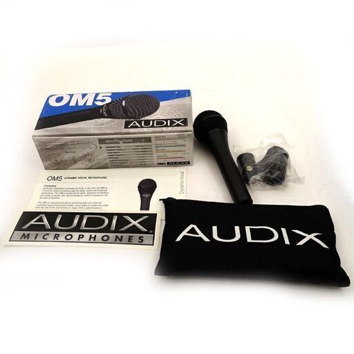 AUDIX ◆ヴォーカル用ダイナミックマイク 未使用品 単一指向性 宅録 DTM ライブ イベント レコーディング OM5 楽器 (0220363725)