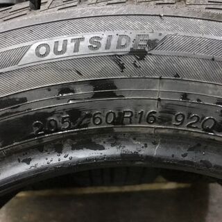 YOKOHAMA ice GUARD iG50 PLUS 205/60R16 16インチ スタッドレス 4本 2016年製 バリ溝 ステップワゴン ノア等　(TA298) クレジットカード QR決済可能