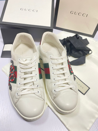 GUCCI スネーク 刺繍 スニーカー 靴 | inmarco.ae