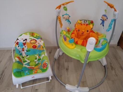 フィッシャープライス トドラーロッカー バウンサー\u0026 ジャンパルー セット