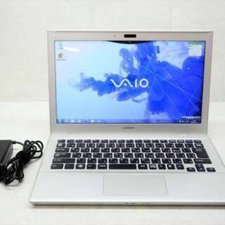 お洒落なシルバー！高速SSD・最新オフィス2019搭載！SONY VAIO SVT1313AJ】