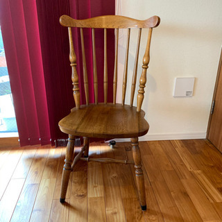 椅子 2脚　木製 ② 新宿