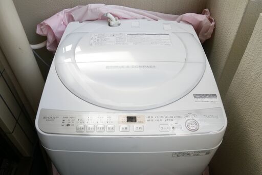 SHARP 洗濯機　ES-GE7C　2019年製