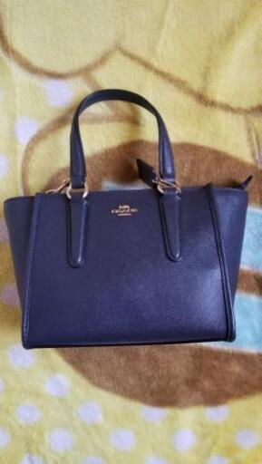 最終値下‼️COACH バッグ　ネイビー　F11925 IMMD