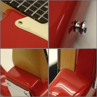 squire 美品 ストラトキャスター 調整済み フェスタレッド BULLET