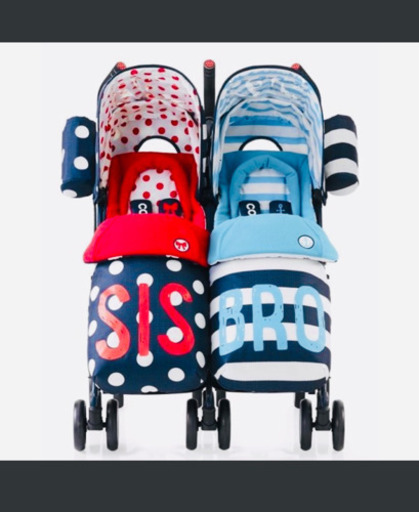 コサット　双子用ベビーカー