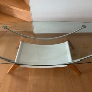 【ネット決済】ガラス　テーブル　ローテーブル