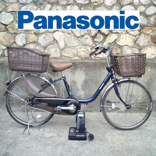 電動自転車 パナソニック 24インチ ビビ DX 大容量12Ahバッテリー 元気な5点灯！ 2016年モデル スペアキー1本付 中古 Panasonic ViVi DX