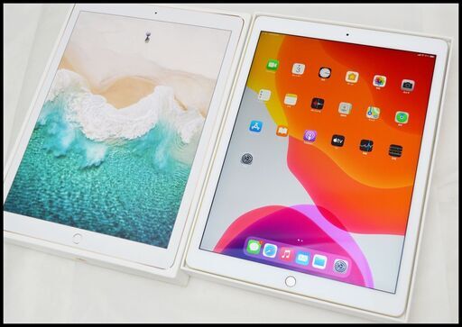 美品 SIMロック解除済 iPad Pro 第2世代 12.9インチ 256GB WiFi+Cellular ゴールド A1671 MPA62J/A Softbank 〇判定 Pro2 中古本体