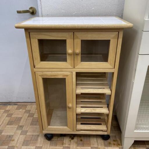 キャトルセゾン キッチンワゴン ナチュラル シンプル 自社配送時 代引き可 現金 クレジット スマホ決済対応 オールモストニュー 大橋の収納家具 食器棚 キッチン収納 の中古あげます 譲ります ジモティーで不用品の処分