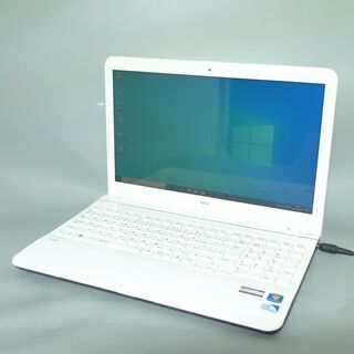 送料無料 希少 新品SSD240GB ノートPC 中古良品 15.6型 NEC LS150HS6W Pentium 4GB DVDマルチ 無線 カメラ Windows10 Office