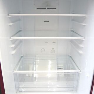 札幌 2ドア冷蔵庫 184L 2017年製 アクア AQR-18G ルージュ 赤 レッド