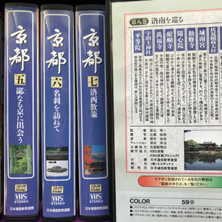 ④京都　VHSビデオ　全8巻　京都のお寺めぐりです！　活用出来る...