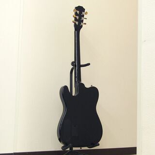 Antique Noel アンティーク ノエル AS-520S ソリッドエレアコ アコースティックギター ブラック 中古品 動作確認済み